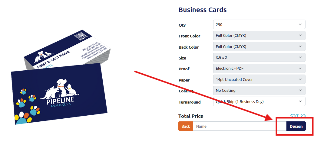 Brochure folding options.